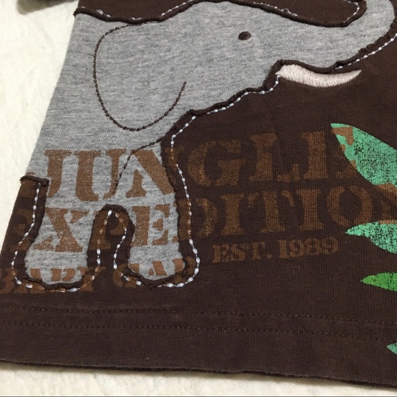 6-12m (5/$20) Gap Elephant Tee Matched with George Cotton Pants - Picture 7 of 13
